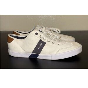 Tommy Hilfiger Men's Pandora Low Top White Sneakers, Size 13
